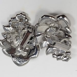 Givenchy Jewelry - Givenchy crystal silver metal clip earrings Givenchy Jewelry - Givenchy crystal silver metal clip earrings